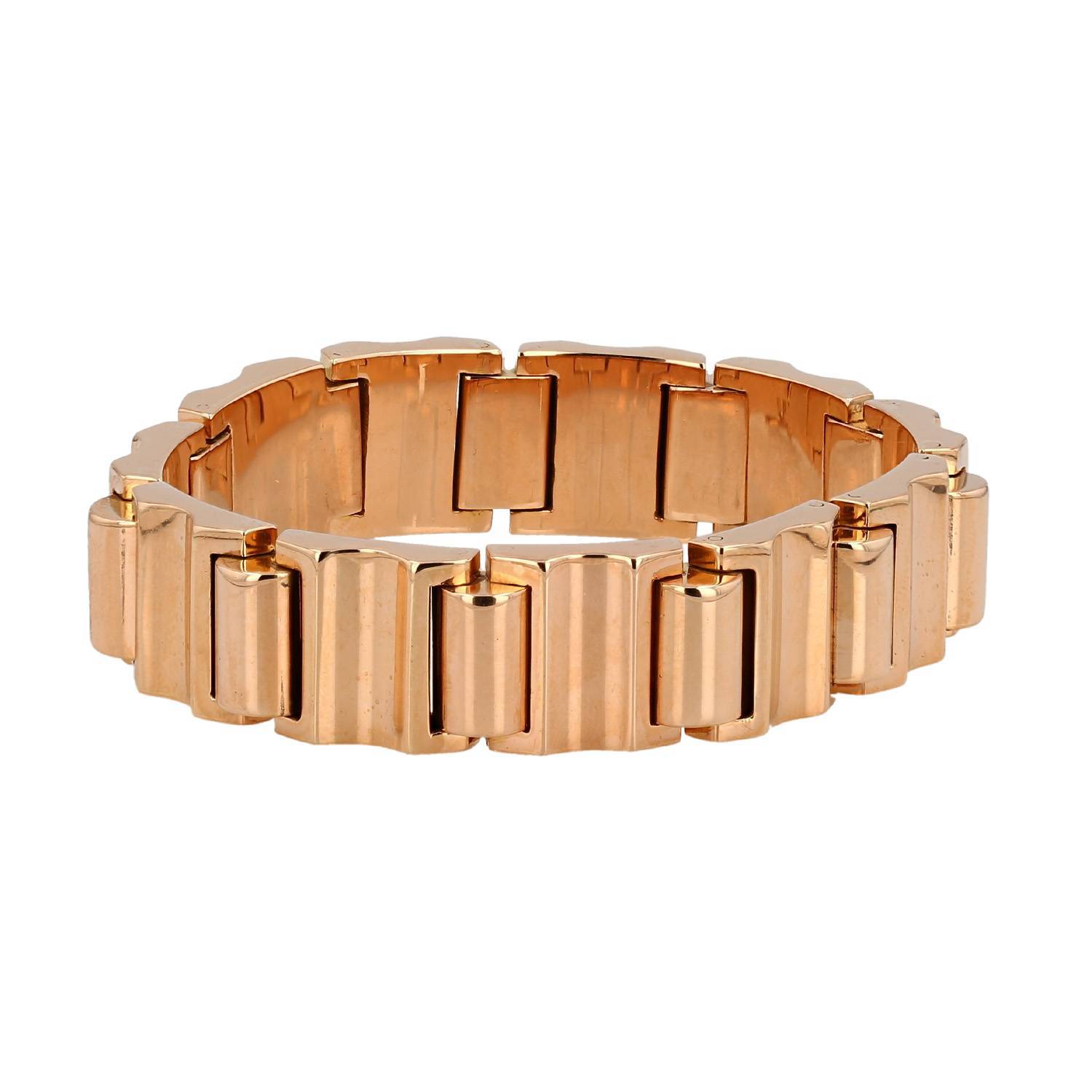 Bracelet années 40 Vintage  en or jaune - 00pp