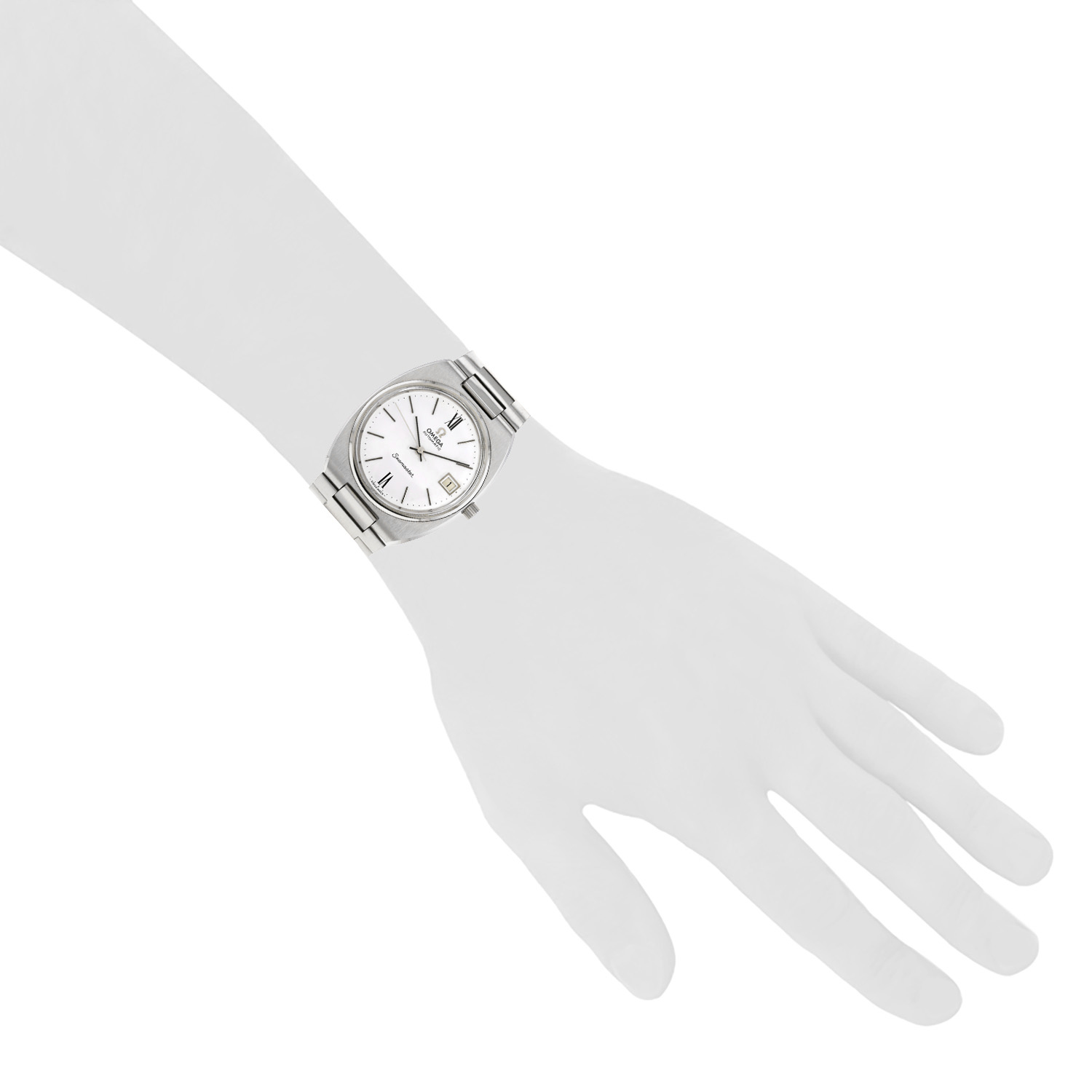 Montre Omega Seamaster Automatic en acier Ref: Omega - 166-0206  Vers 1970 - Detail D1