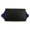 Bolso de mano Celine  Trapeze en cuero color topo y negro y ante azul - Detail D1 thumbnail