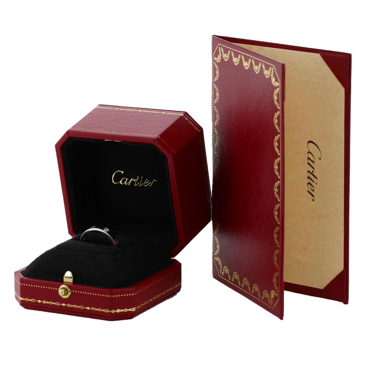 Cartier Love 1 diamants wedding ring in white gold and diamond - Detail D2