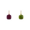 Pomellato Nudo earrings in pink gold, peridot and tourmaline - 00pp thumbnail