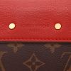 Bolso bandolera Louis Vuitton  Pallas en lona Monogram marrón y cuero rojo - Detail D2 thumbnail