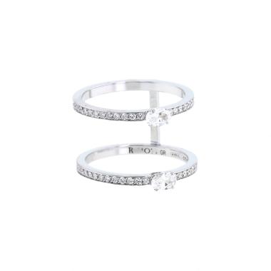 Bague Repossi Harvest en or blanc et diamants
