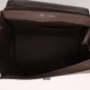 Bolso de mano Celine  Trapeze modelo grande  en cuero color topo y ante color topo - Detail D3 thumbnail