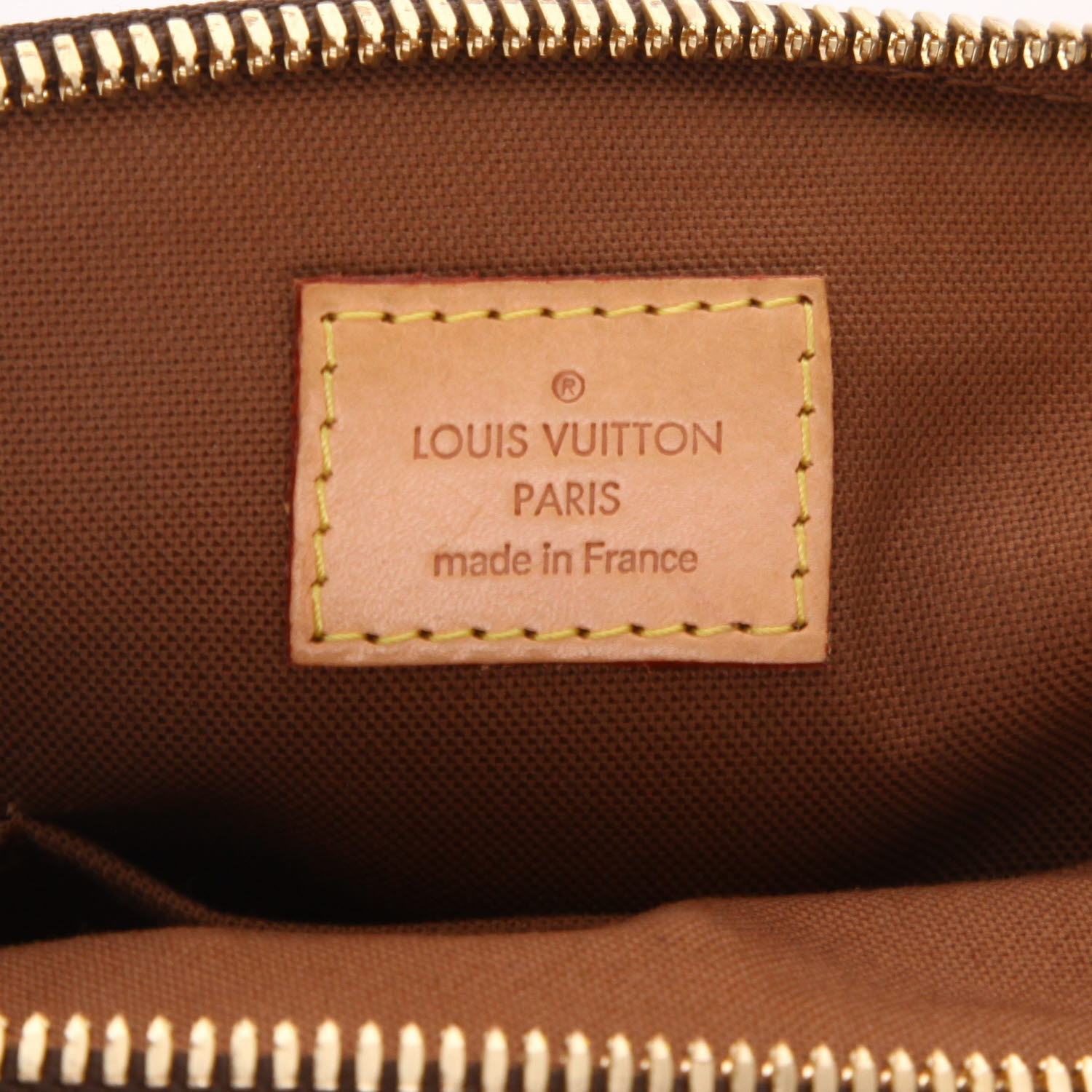 Sac à main Louis Vuitton  Tivoli en toile monogram marron et cuir naturel - Detail D2