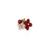 Chaumet Hortensia ring in pink gold, cornelian and diamonds - 360 thumbnail