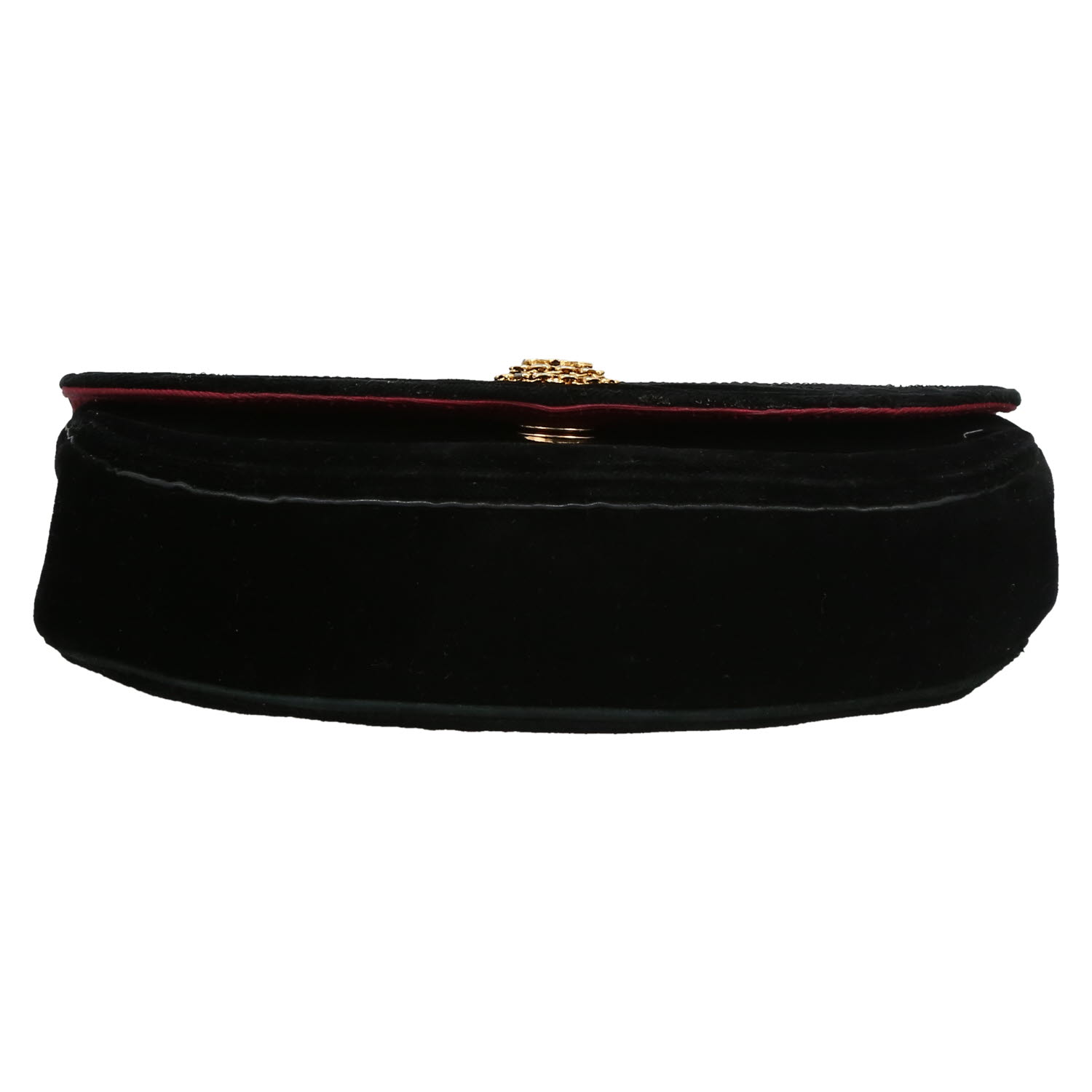 Sac bandoulière Chanel  Vintage en toile noire - Detail D1