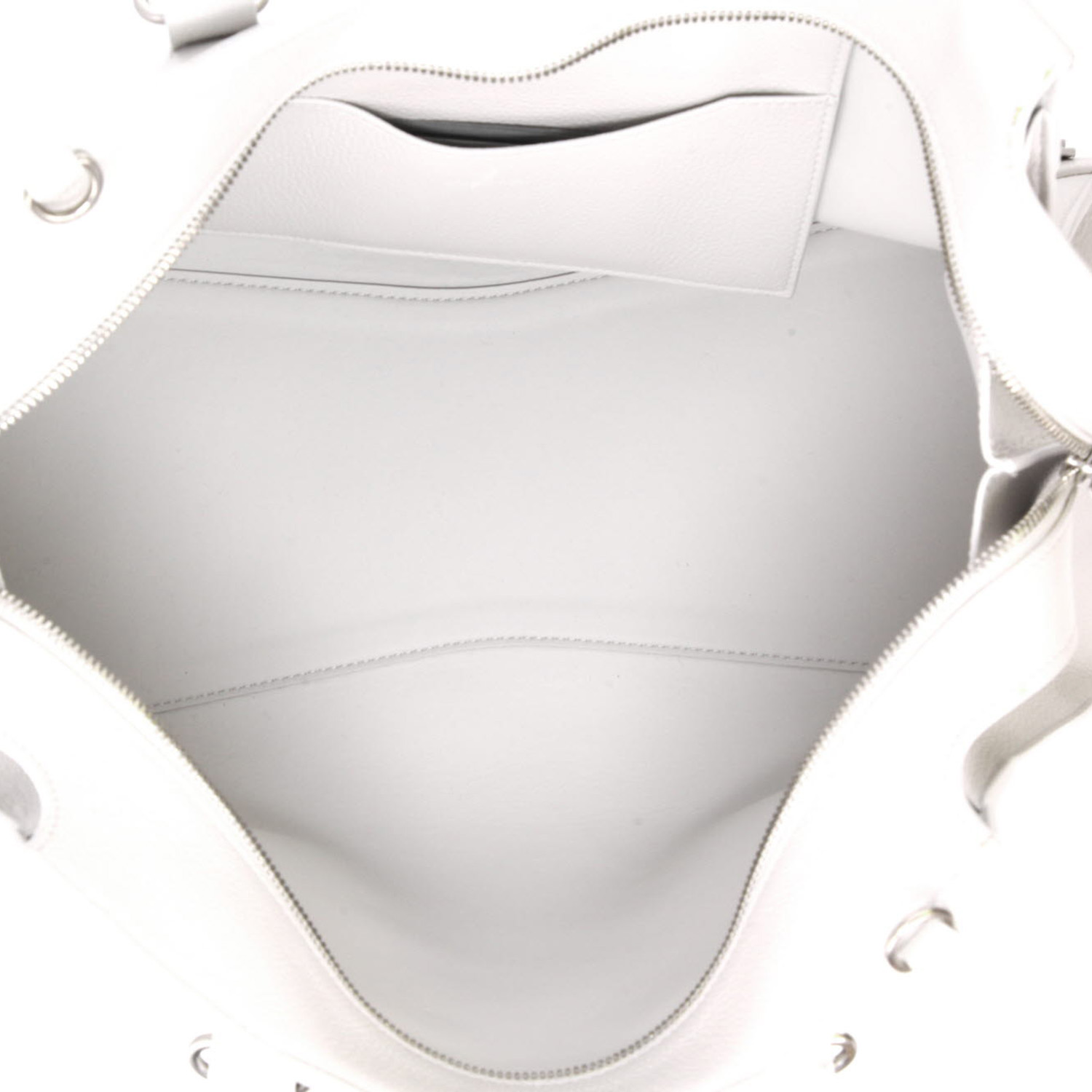 Bolso de mano Balenciaga  Neo Classic en cuero granulado blanco - Detail D3