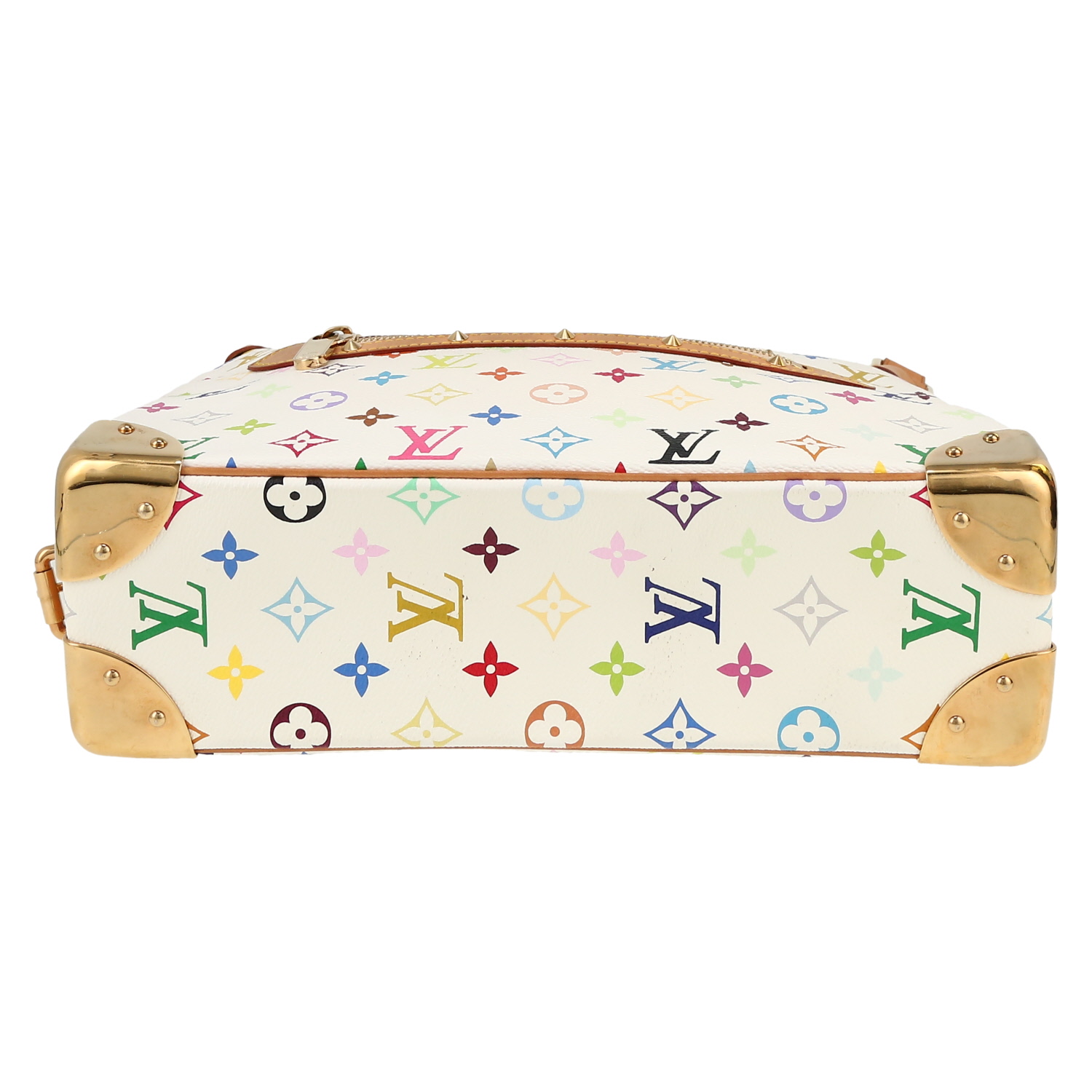 Bolso bandolera Louis Vuitton  Boulogne en lona Monogram blanca - Detail D1