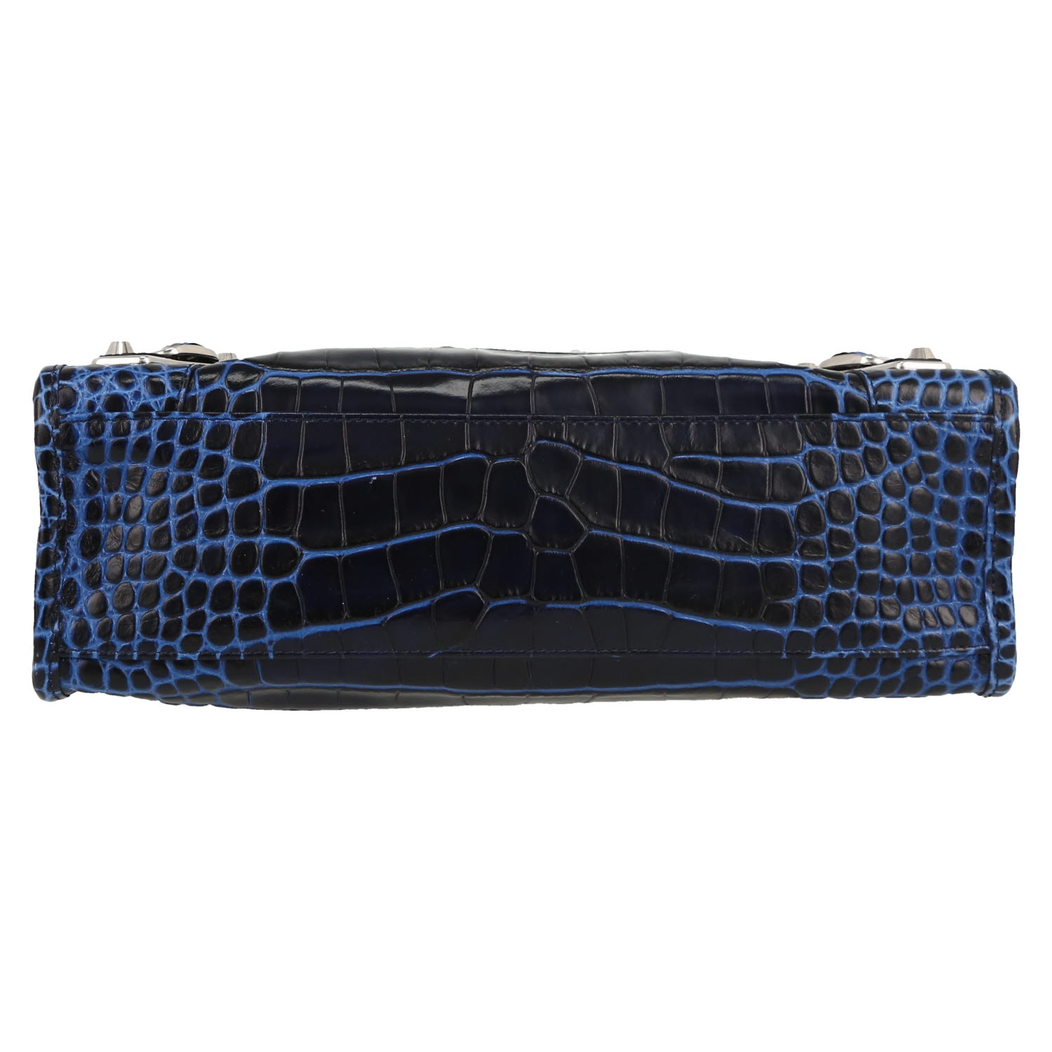 Borsa Balenciaga  City in pelle blu - Detail D1