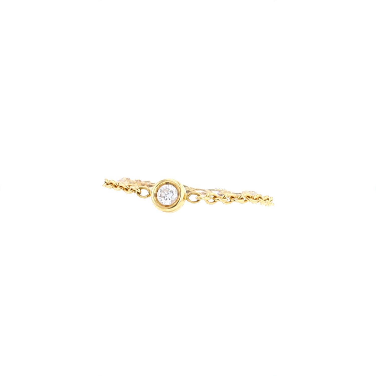 Anello flessibile Dior Mimioui in oro giallo e diamante