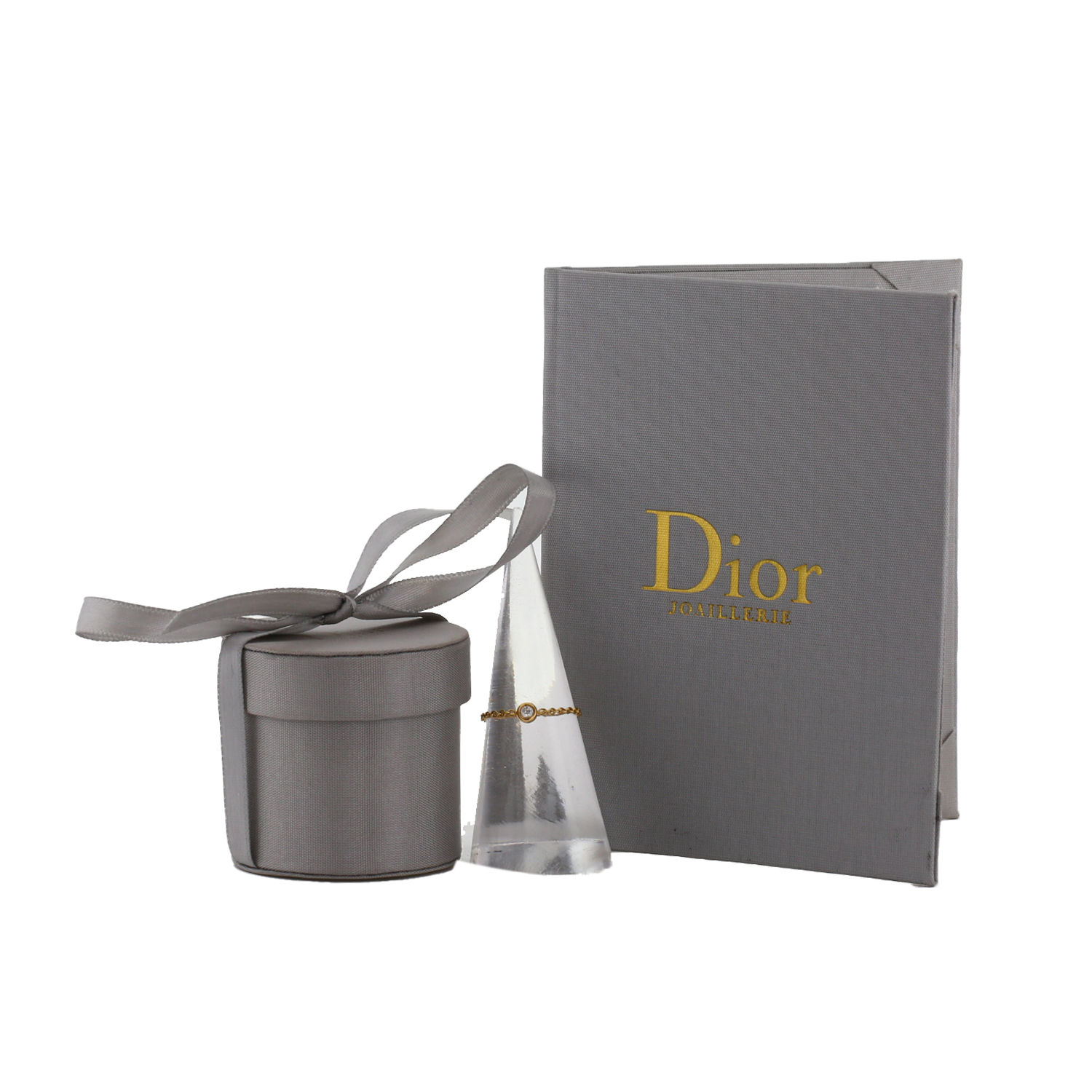 Flexible Dior Mimioui ring in yellow gold and diamond - Detail D2