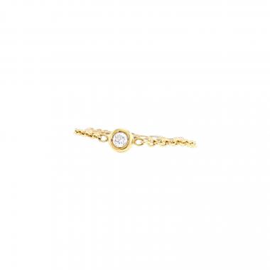 Flexible Dior Mimioui ring in yellow gold and diamond