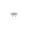 Anello aperto Cartier C de Cartier in oro bianco e diamanti - 360 thumbnail