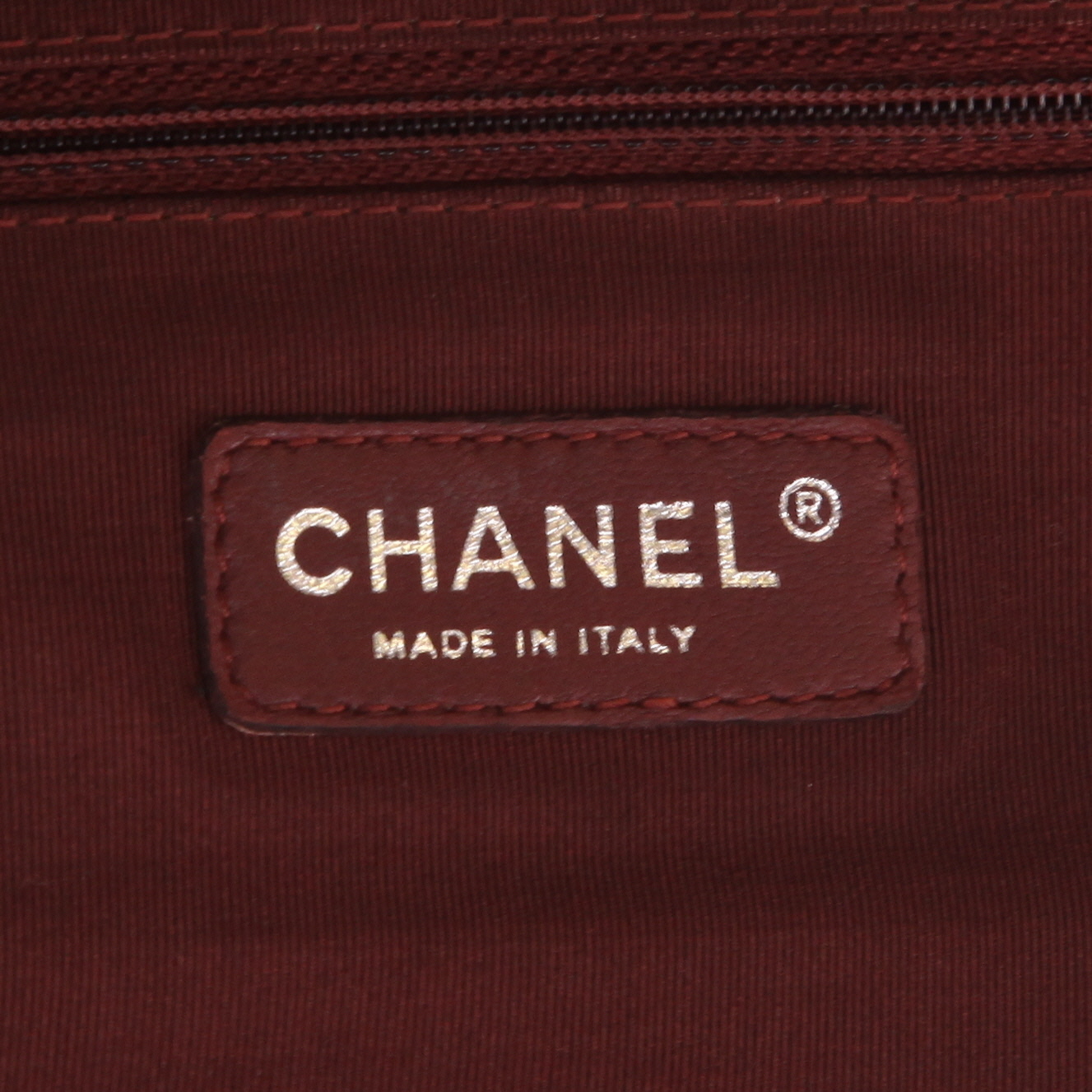 Borsa Chanel   in tela nera e tweed grigio - Detail D2