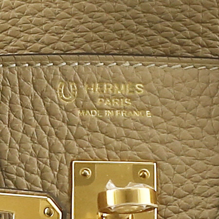 Sac à main Hermès  Birkin 25 cm en cuir togo Trench - Detail D2