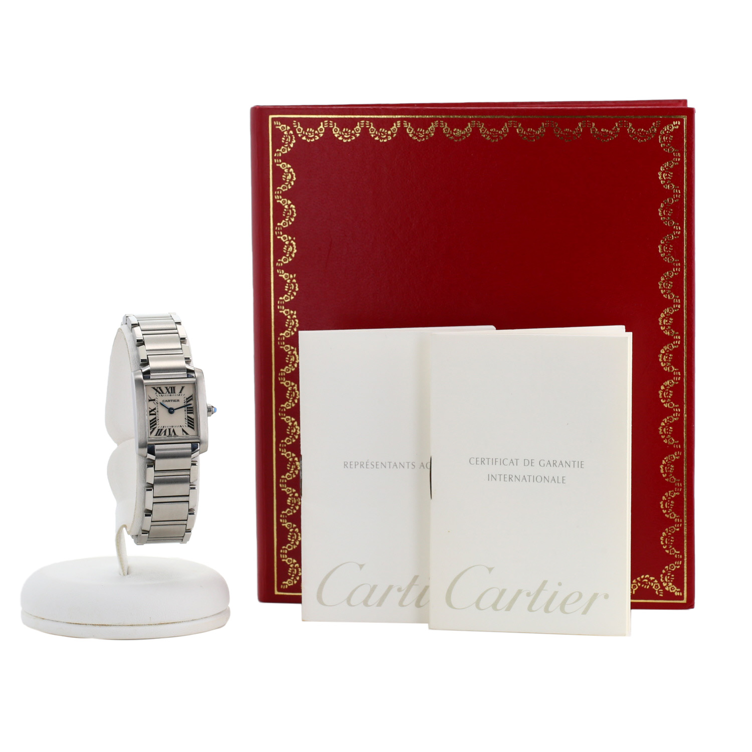 Orologio Cartier Tank Française in acciaio Ref: Cartier - 2384  Circa 2000