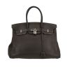 Hermès  Birkin 35 cm handbag  in grey Graphite leather taurillon clémence - 360 thumbnail