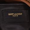Bolso de mano Saint Laurent   en ante marrón y raffia marrón - Detail D2 thumbnail