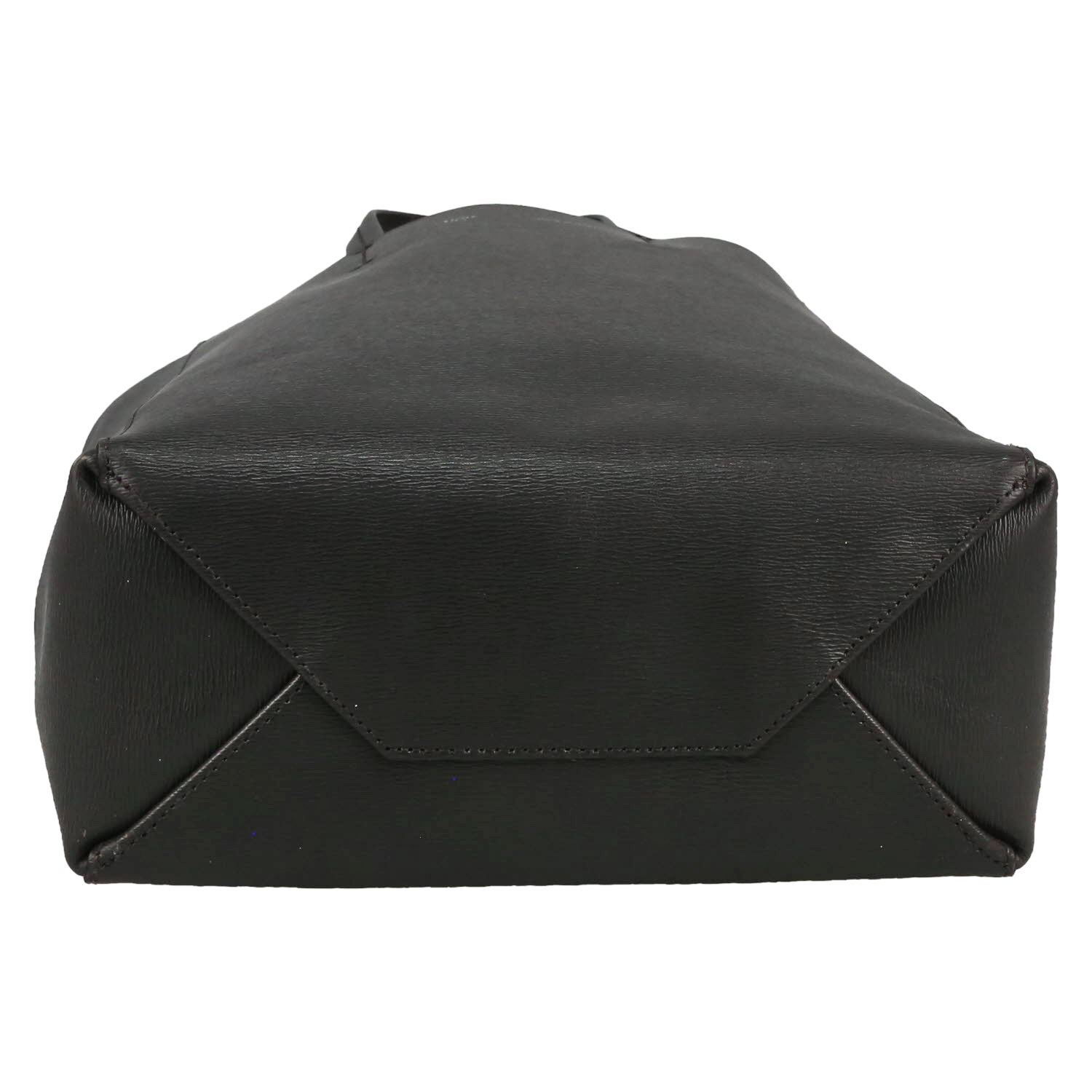 Sac cabas Celine  Cabas en cuir grainé gris - Detail D1