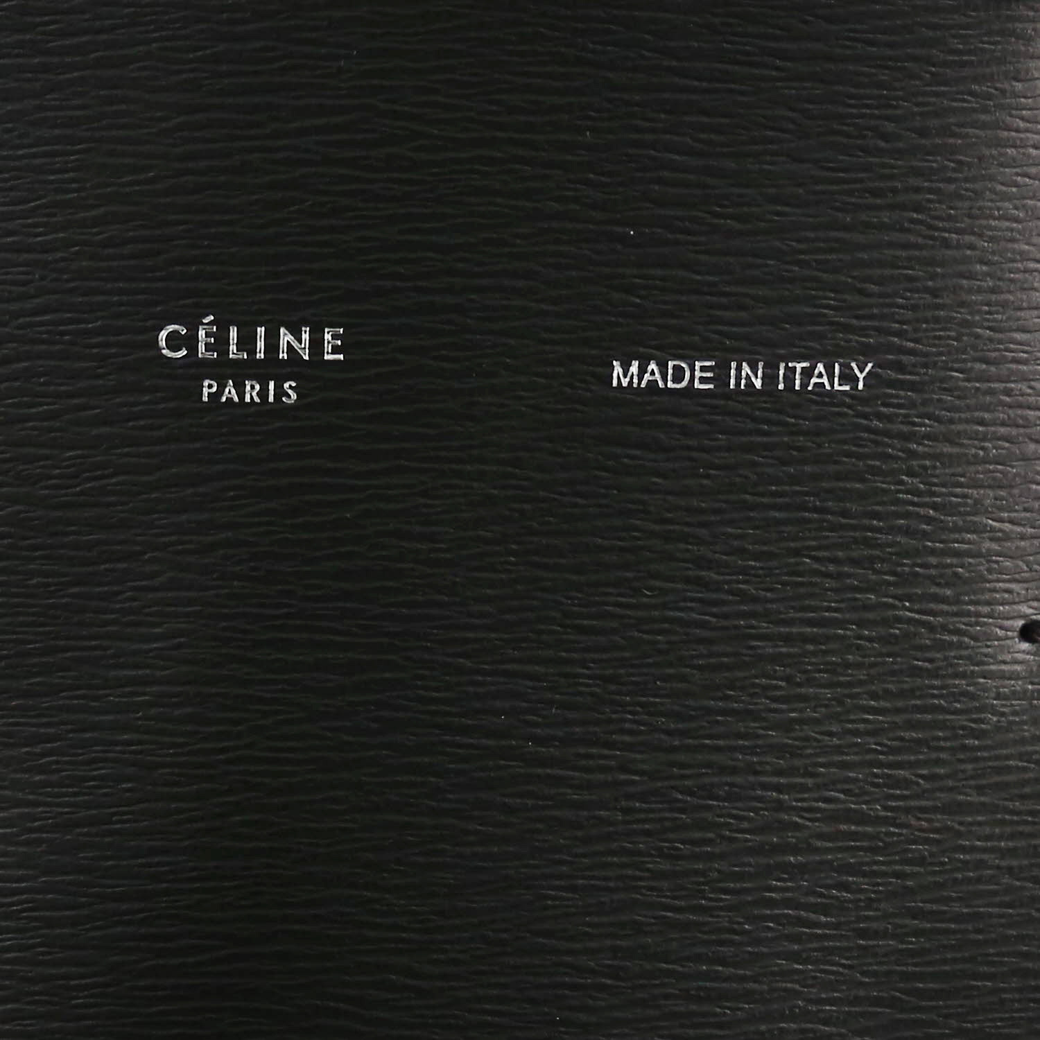 Sac cabas Celine  Cabas en cuir grainé gris - Detail D2