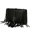 Bolso bandolera Saint Laurent  Kate en cuero liso negro - 00pp thumbnail