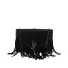 Bolso bandolera Saint Laurent  Kate en cuero liso negro - 360 thumbnail