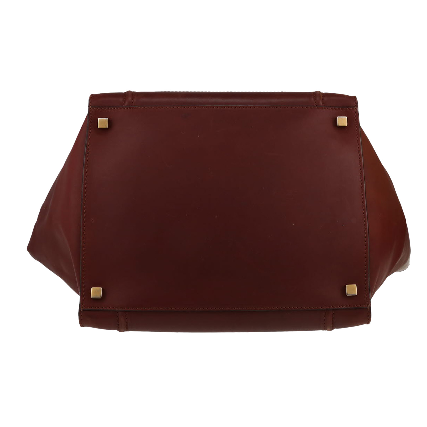 Bolso Cabás Celine  Phantom en cuero color burdeos - Detail D1