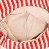 Chanel   handbag  in red and white canvas - Detail D3 thumbnail
