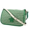 Gucci  Messenger shoulder bag  canvas  and green leather - 00pp thumbnail