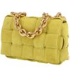 Bottega Veneta  Cassette handbag  in yellow suede - 00pp thumbnail