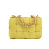 Bottega Veneta  Cassette handbag  in yellow suede - 360 thumbnail