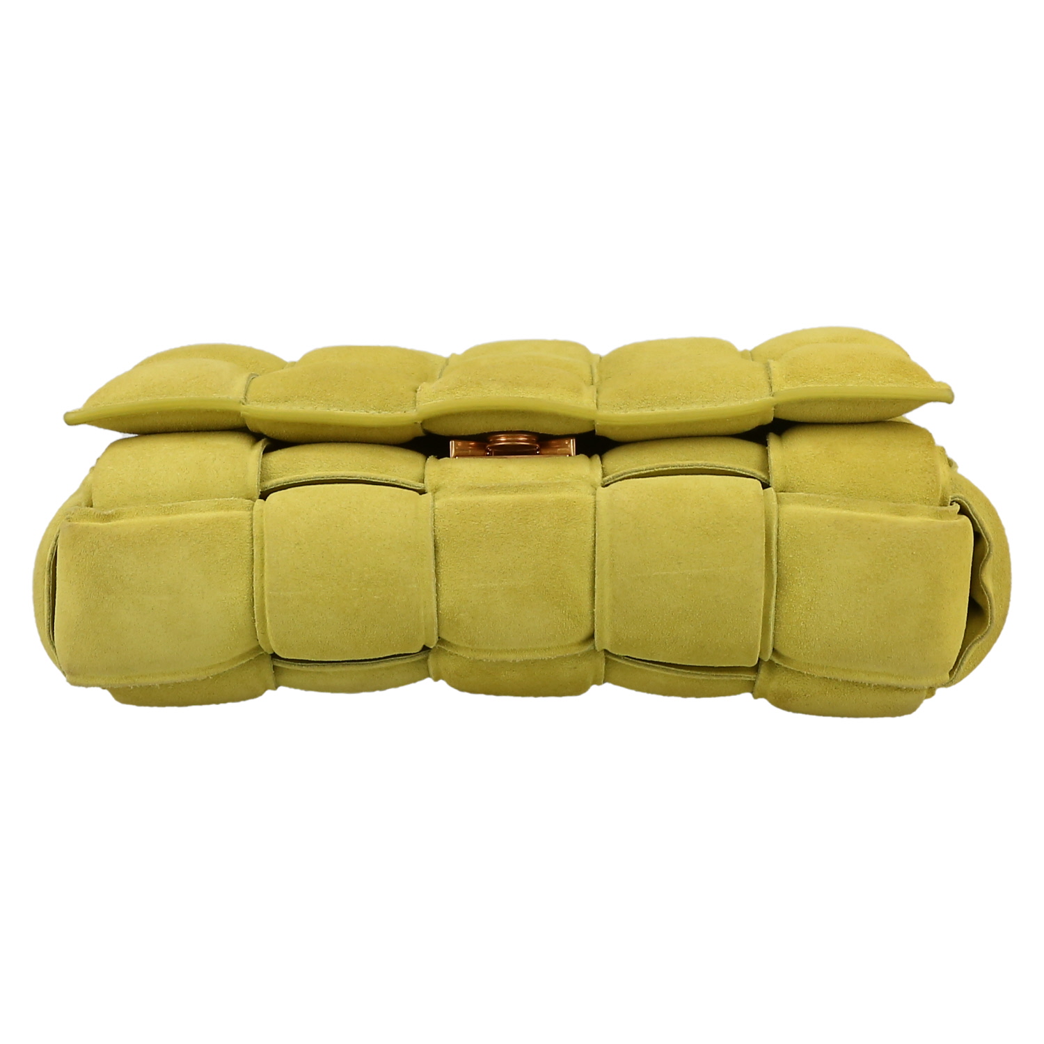 Bolso de mano Bottega Veneta  Cassette en ante amarillo - Detail D1