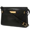 Bolso de mano Saint Laurent  Manhattan en cuero negro - 00pp thumbnail