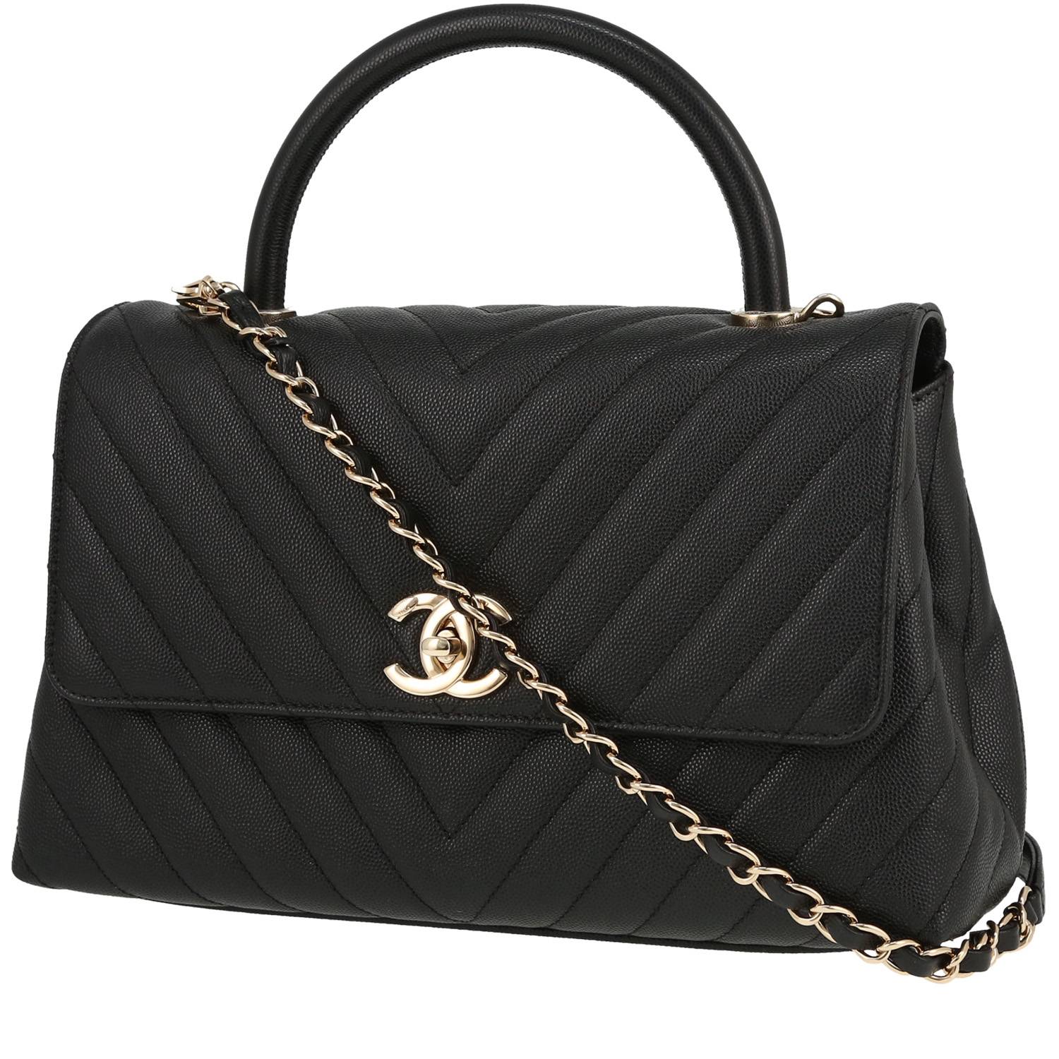 CHANEL Lambskin Quilted Mini Graphic Flap Bag Black 1391303 | FASHIONPHILE