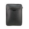 Louis Vuitton  Pegase suitcase  in grey damier canvas  and black leather - 360 thumbnail