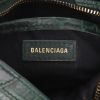 Balenciaga  City mini  handbag  in green leather - Detail D2 thumbnail