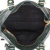 Balenciaga  City mini  handbag  in green leather - Detail D3 thumbnail