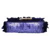 Fendi  Baguette mini  shoulder bag  in purple canvas and leather - Detail D1 thumbnail