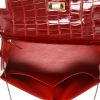 Bolso de mano Hermès  Kelly 28 cm en aligátor rojo Vif - Detail D3 thumbnail