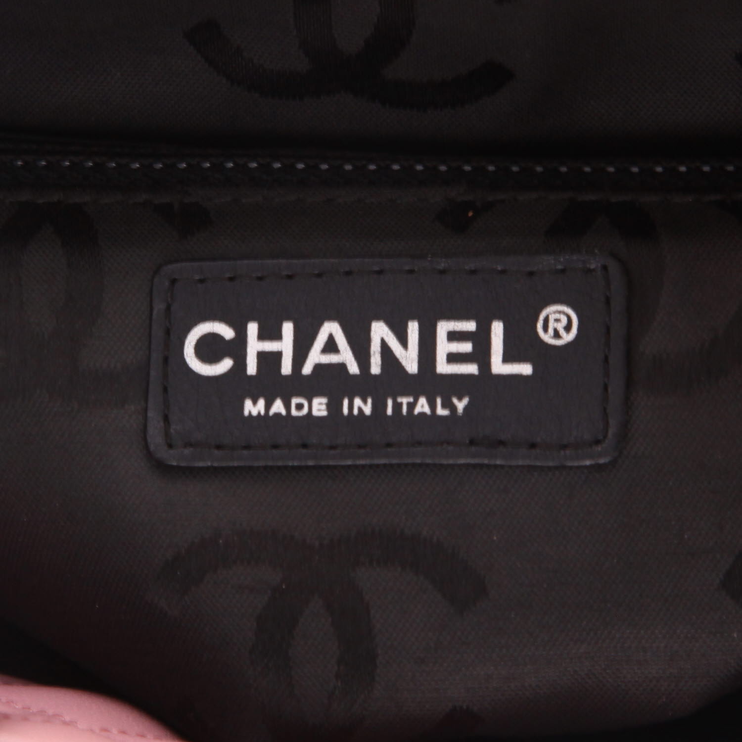 Shopping bag Chanel  Cambon in pelle trapuntata rosa e nera - Detail D2
