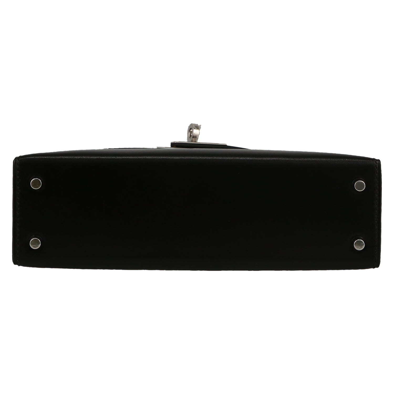 Hermès  Kelly 20 cm handbag  in black box leather - Detail D1