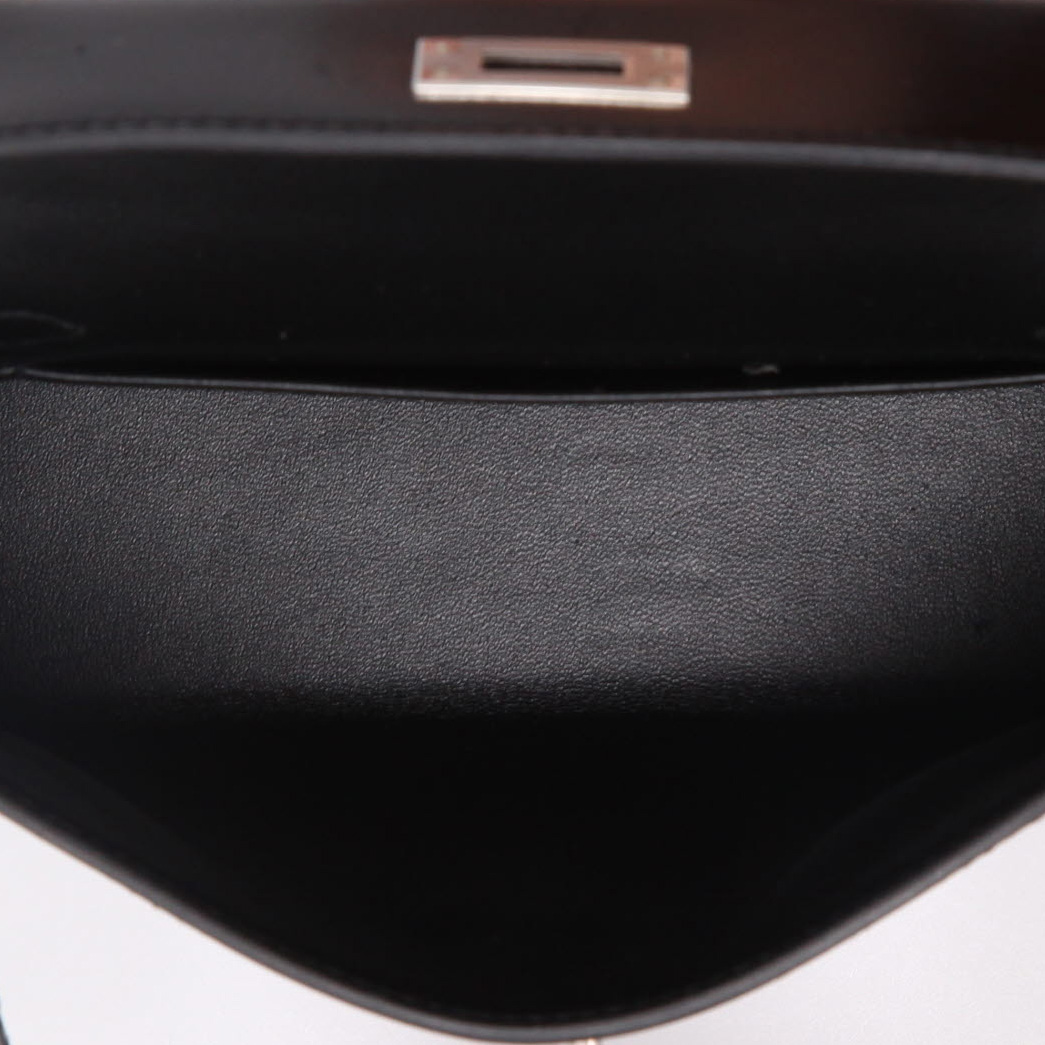 Borsa Hermès  Kelly 20 cm in pelle box nera - Detail D2