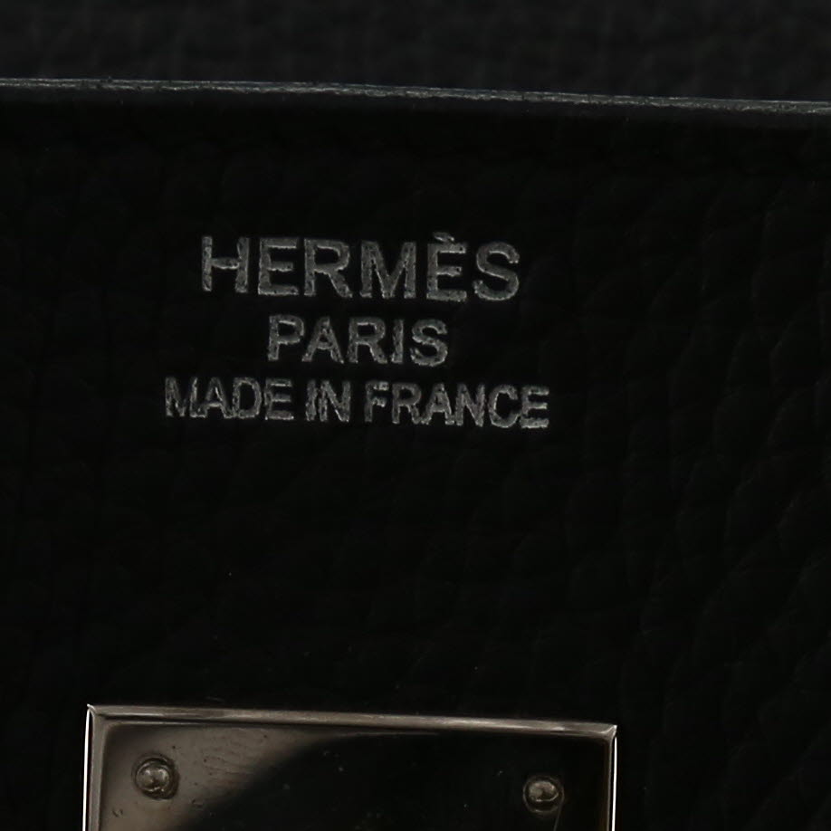 Sac à main Hermès  Birkin 35 cm en cuir togo noir - Detail D2