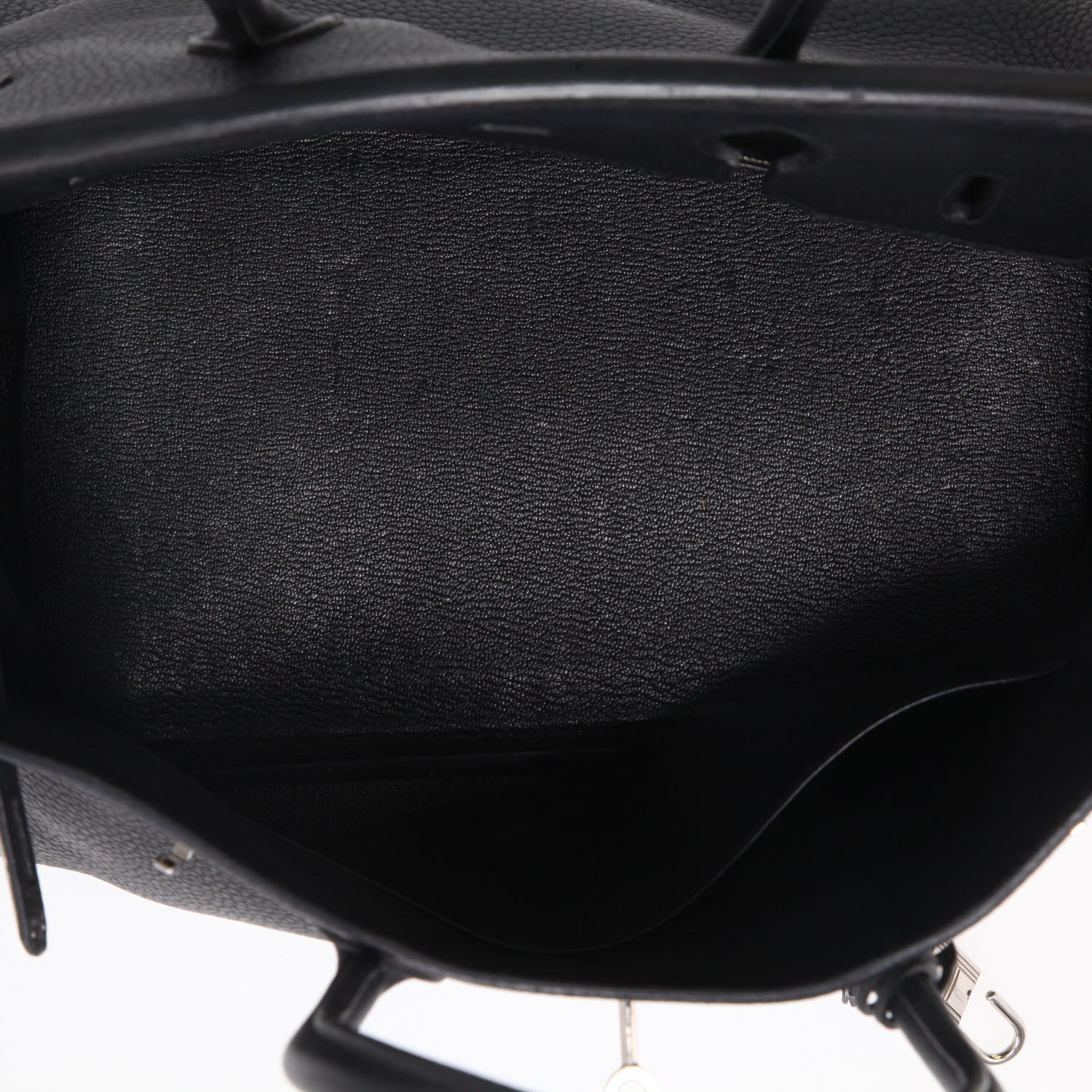 Sac à main Hermès  Birkin 35 cm en cuir togo noir - Detail D4