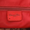 Dior  Rasta handbag  in brown monogram canvas  and red leather - Detail D2 thumbnail