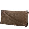 Bottega Veneta   shoulder bag  in taupe braided leather - 00pp thumbnail