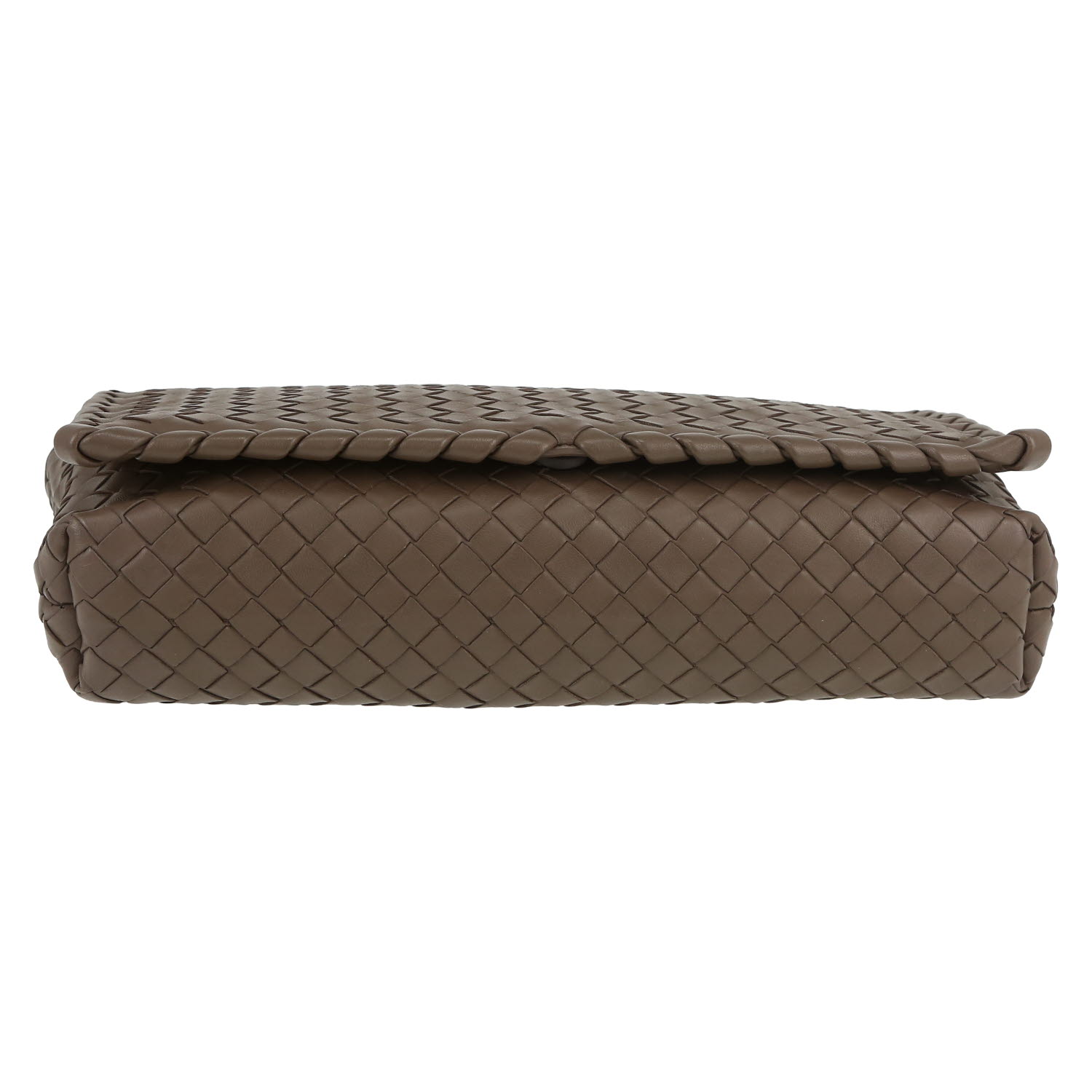 Sac bandoulière Bottega Veneta   en cuir tressé taupe - Detail D1