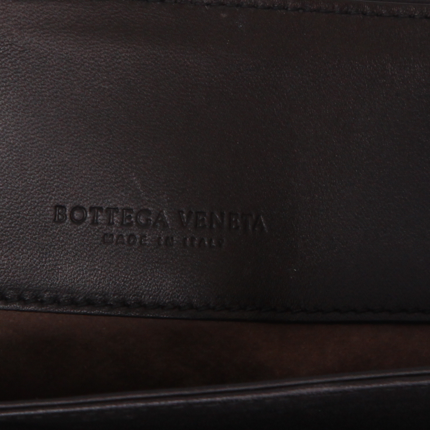 Sac à main Bottega Veneta  Olimpia en cuir intrecciato noir - Detail D2