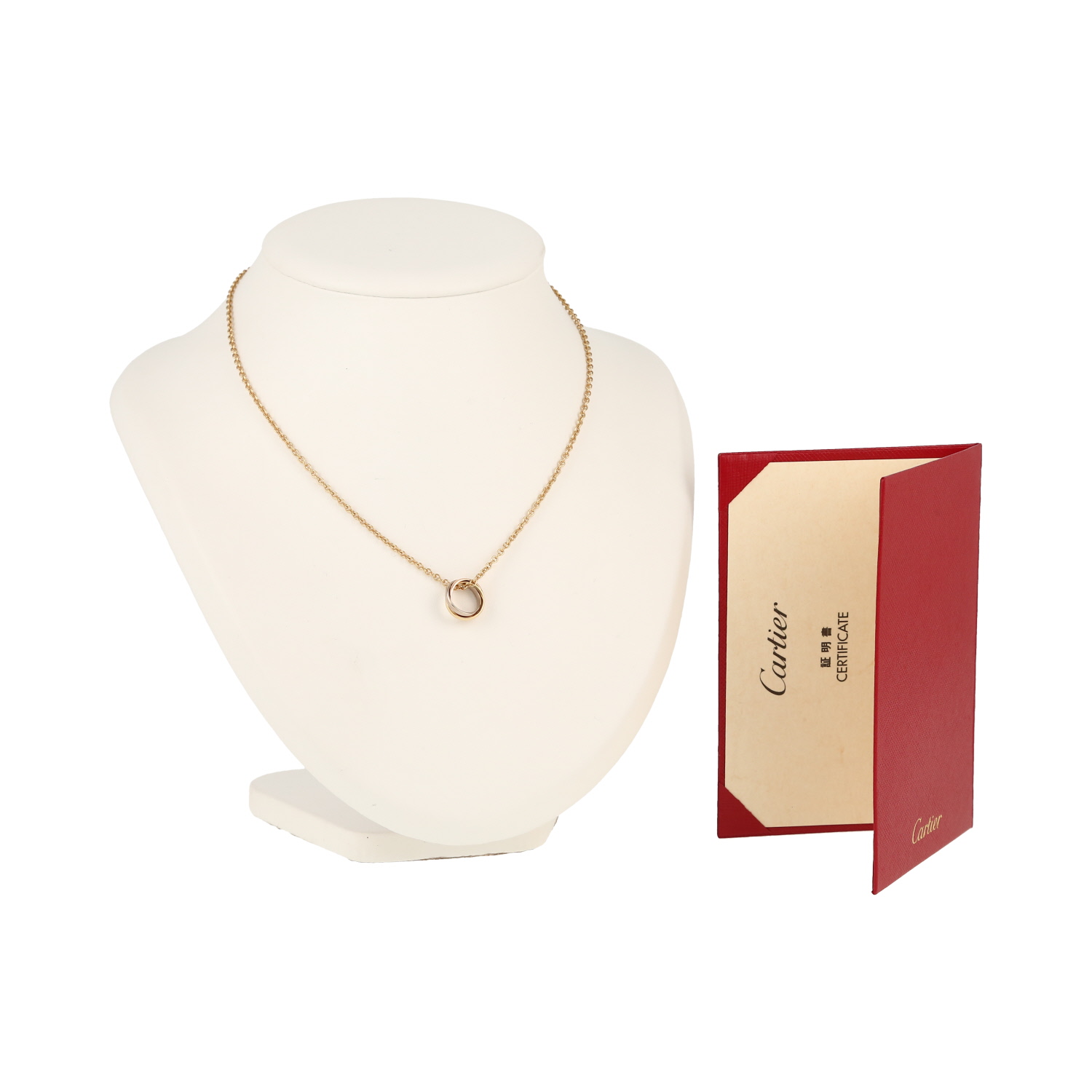 Collier Cartier Trinity en 3 ors - Detail D2